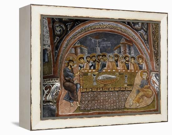 Last Supper, Byzantine Fresco-null-Framed Premier Image Canvas