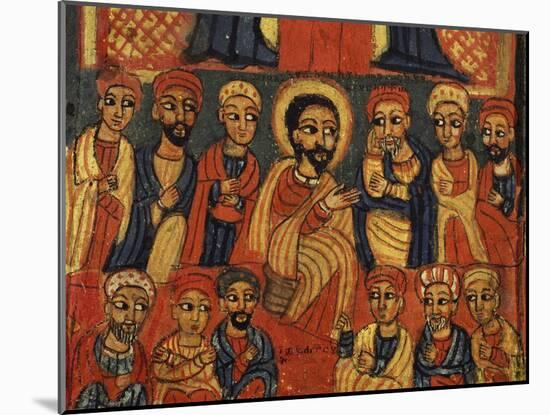 Last Supper, Detail from Triptych. Ethiopia, 18th-19th Century-null-Mounted Giclee Print