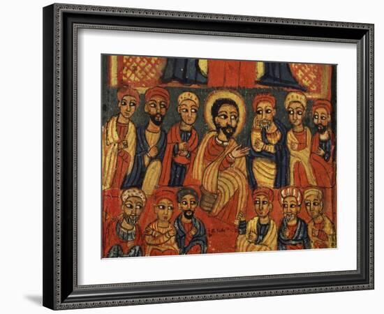 Last Supper, Detail from Triptych. Ethiopia, 18th-19th Century-null-Framed Giclee Print