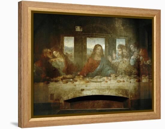 Last Supper, Detail of Christ with Apostles, 1498-Leonardo da Vinci-Framed Premier Image Canvas