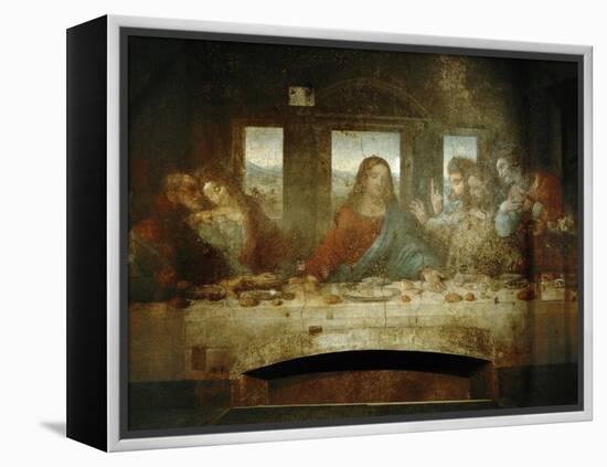 Last Supper, Detail of Christ with Apostles, 1498-Leonardo da Vinci-Framed Premier Image Canvas