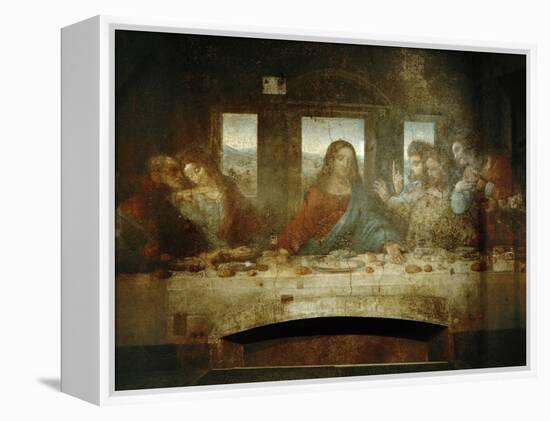 Last Supper, Detail of Christ with Apostles, 1498-Leonardo da Vinci-Framed Premier Image Canvas