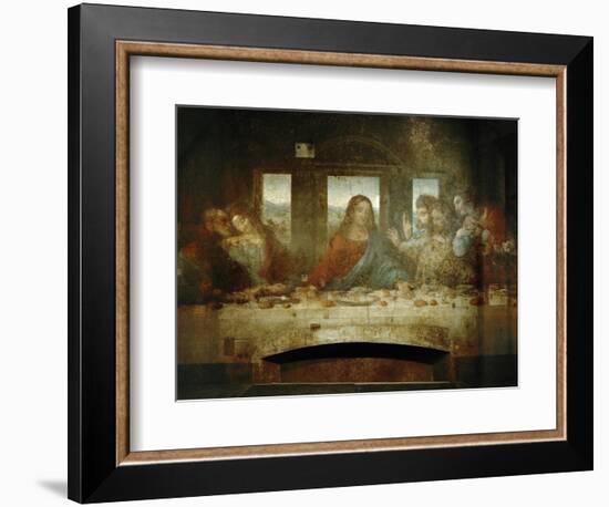 Last Supper, Detail of Christ with Apostles, 1498-Leonardo da Vinci-Framed Giclee Print
