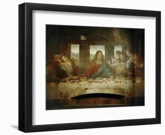 Last Supper, Detail of Christ with Apostles, 1498-Leonardo da Vinci-Framed Giclee Print