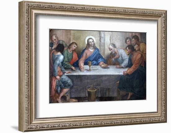 Last Supper Painting in Our Lady of Bonfim Church, Salvador, Bahia, Brazil, South America-Godong-Framed Photographic Print