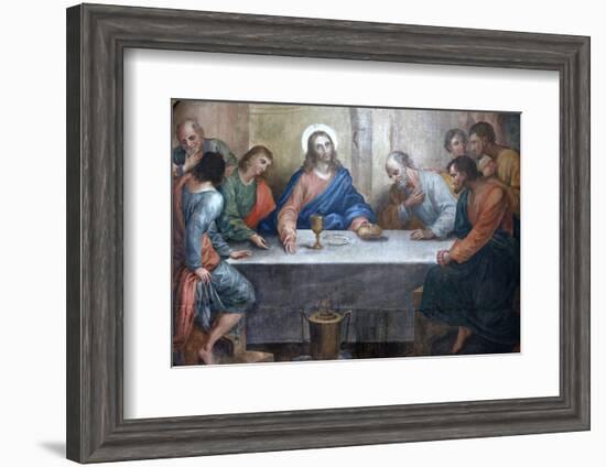 Last Supper Painting in Our Lady of Bonfim Church, Salvador, Bahia, Brazil, South America-Godong-Framed Photographic Print