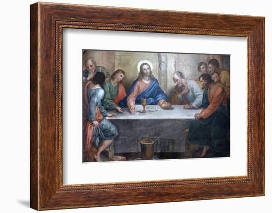 Last Supper Painting in Our Lady of Bonfim Church, Salvador, Bahia, Brazil, South America-Godong-Framed Photographic Print