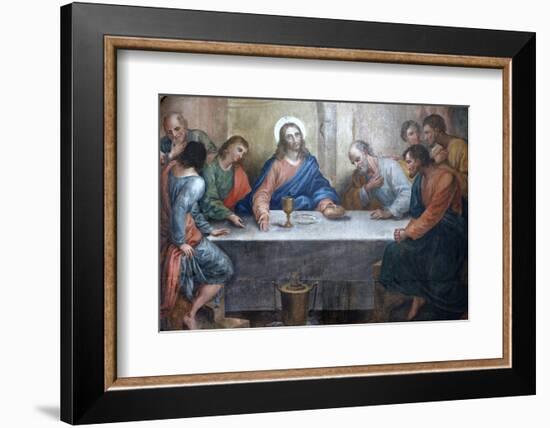 Last Supper Painting in Our Lady of Bonfim Church, Salvador, Bahia, Brazil, South America-Godong-Framed Photographic Print