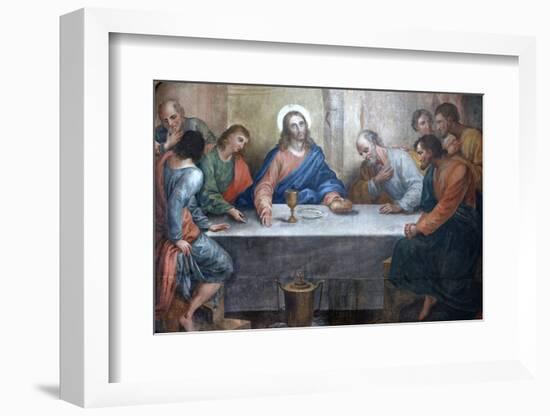 Last Supper Painting in Our Lady of Bonfim Church, Salvador, Bahia, Brazil, South America-Godong-Framed Photographic Print