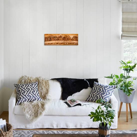 Last Supper Sculptures Carving On Wall Vigan Ilocos Sur Philippines Photographic Print Art Com