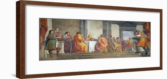 Last Supper with Portraits of Lionardo Conti and His Nephew-Fabrizio Boschi-Framed Giclee Print