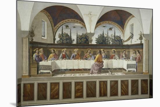 Last Supper-Domenico Ghirlandaio-Mounted Giclee Print
