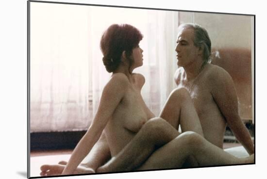 Last Tango in Paris 1972 Directed by Bernado Bertolucci Maria Schneider and Marlon Brando-null-Mounted Photo