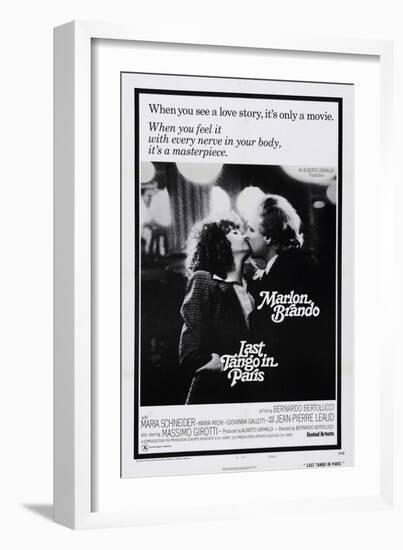 Last Tango in Paris, Maria Schneider, Marlon Brando, 1972-null-Framed Premium Giclee Print