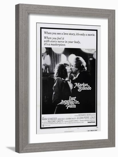 Last Tango in Paris, Maria Schneider, Marlon Brando, 1972-null-Framed Art Print