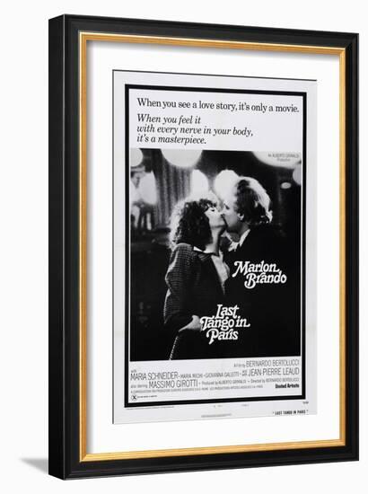 Last Tango in Paris, Maria Schneider, Marlon Brando, 1972-null-Framed Art Print