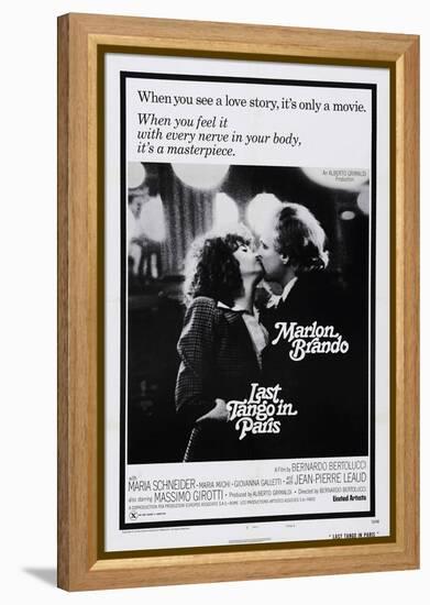 Last Tango in Paris, Maria Schneider, Marlon Brando, 1972-null-Framed Stretched Canvas