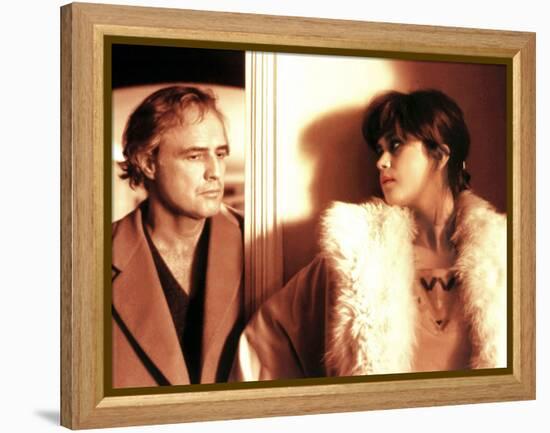 Last Tango In Paris, Marlon Brando, Maria Schneider, 1972-null-Framed Stretched Canvas