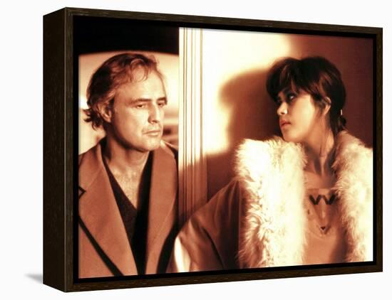 Last Tango In Paris, Marlon Brando, Maria Schneider, 1972-null-Framed Stretched Canvas