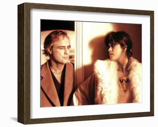 Last Tango In Paris, Marlon Brando, Maria Schneider, 1972--Framed Photo