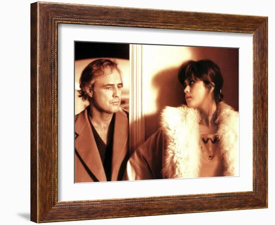 Last Tango In Paris, Marlon Brando, Maria Schneider, 1972-null-Framed Photo