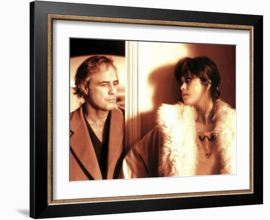 Last Tango In Paris, Marlon Brando, Maria Schneider, 1972-null-Framed Photo