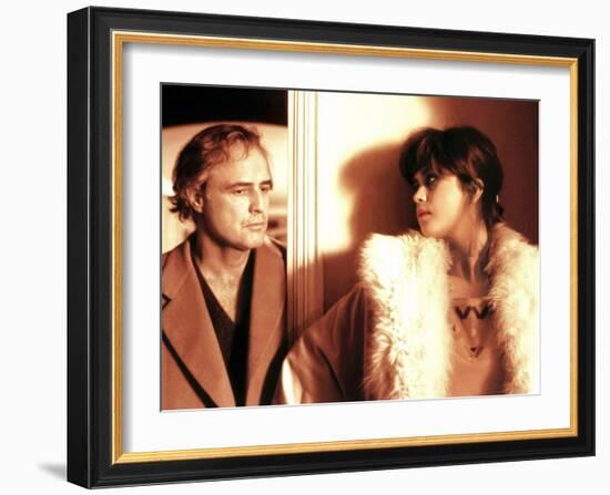 Last Tango In Paris, Marlon Brando, Maria Schneider, 1972-null-Framed Photo