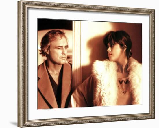 Last Tango In Paris, Marlon Brando, Maria Schneider, 1972-null-Framed Photo