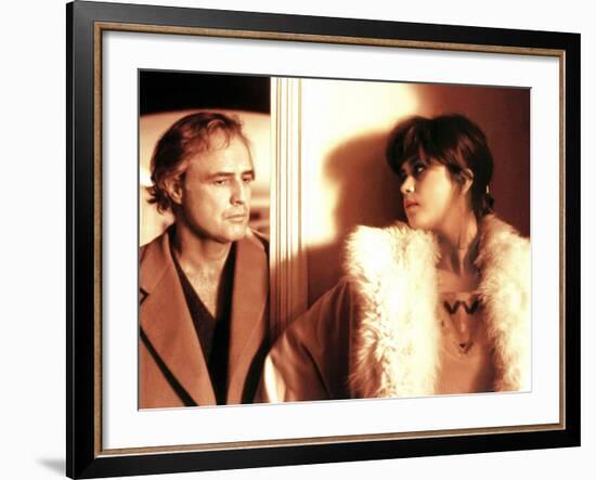 Last Tango In Paris, Marlon Brando, Maria Schneider, 1972-null-Framed Photo