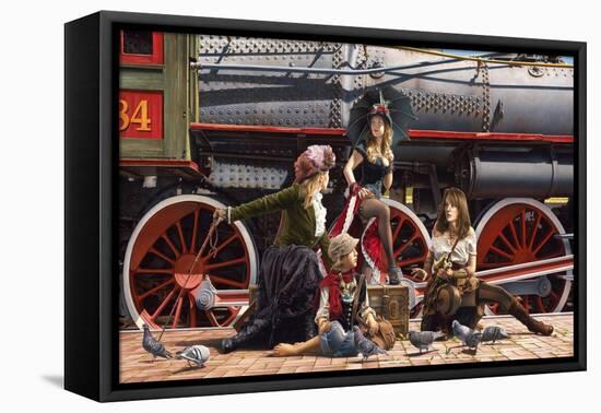 Last Train for the Coast-Paul Kelley-Framed Stretched Canvas