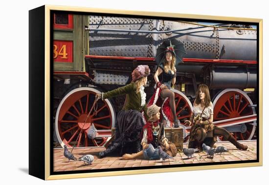 Last Train for the Coast-Paul Kelley-Framed Stretched Canvas