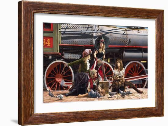 Last Train for the Coast-Paul Kelley-Framed Art Print