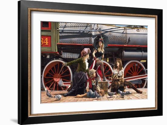 Last Train for the Coast-Paul Kelley-Framed Art Print