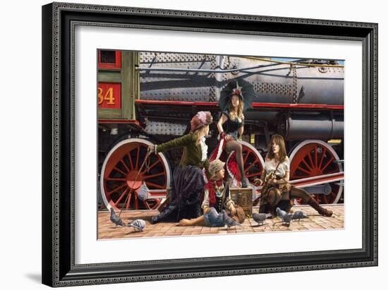 Last Train for the Coast-Paul Kelley-Framed Art Print