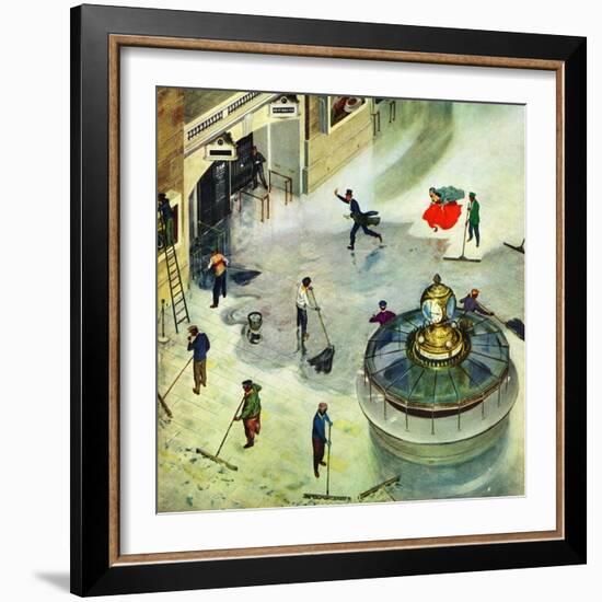 "Last Train Home", January 2, 1954-Thornton Utz-Framed Giclee Print