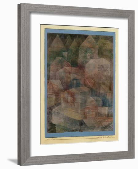 Last Village in the PH Valley-Paul Klee-Framed Giclee Print