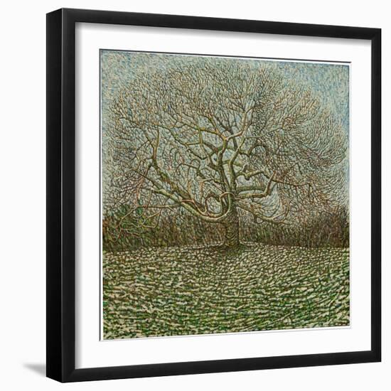 Last Winter's Tree, 2023 (Oil on Linen)-Noel Paine-Framed Giclee Print