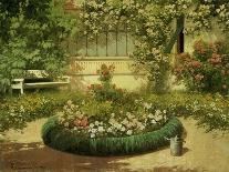 A Sunlit Flower Garden-Laszlo Neogrady-Framed Giclee Print