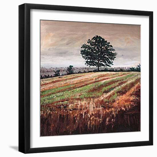 Late Afternoon field, 2009, (oil on canvas)-Helen White-Framed Giclee Print