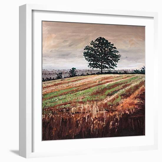 Late Afternoon field, 2009, (oil on canvas)-Helen White-Framed Giclee Print