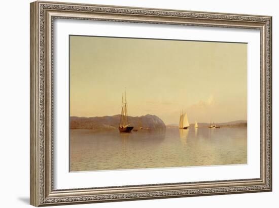 Late Afternoon, Haverstraw Bay, 1871-Francis Augustus Silva-Framed Giclee Print