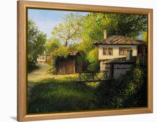 Late Afternoon In Bojenci-kirilstanchev-Framed Stretched Canvas