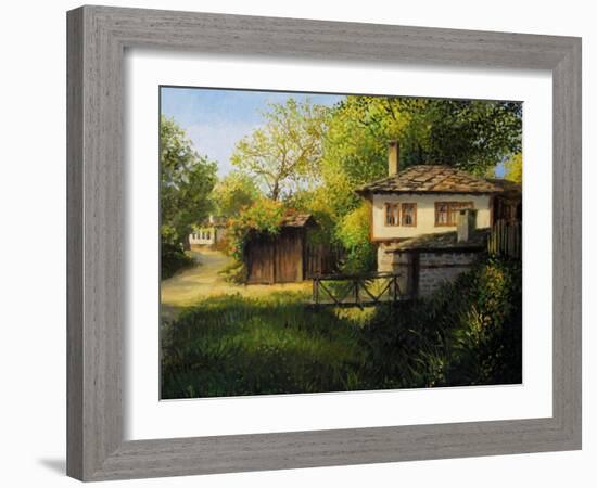 Late Afternoon In Bojenci-kirilstanchev-Framed Art Print