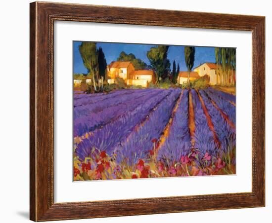 Late Afternoon, Lavender Fields-Philip Craig-Framed Giclee Print