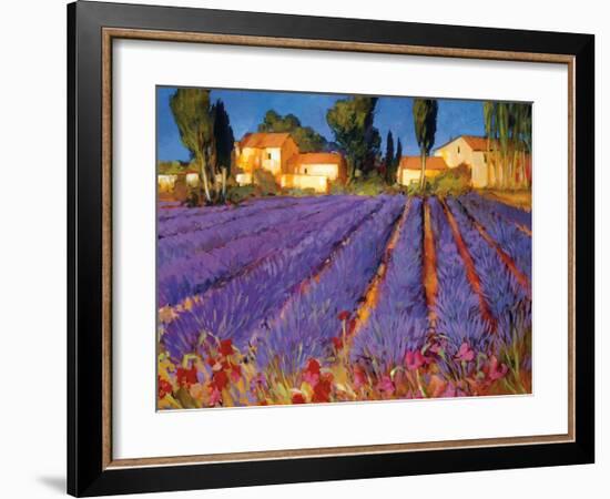 Late Afternoon, Lavender Fields-Philip Craig-Framed Giclee Print