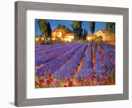 Late Afternoon, Lavender Fields-Philip Craig-Framed Giclee Print