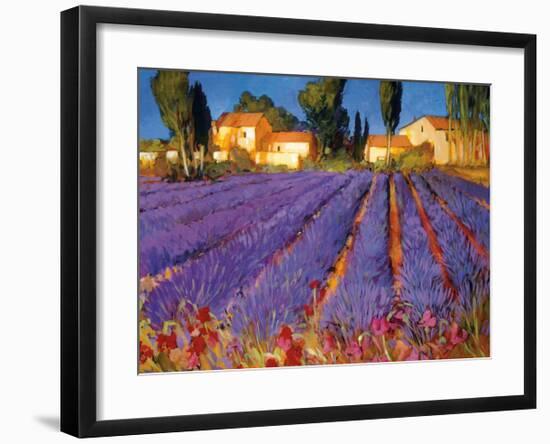 Late Afternoon, Lavender Fields-Philip Craig-Framed Giclee Print