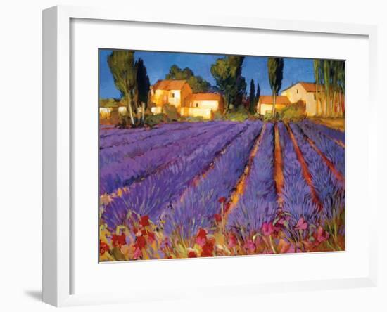 Late Afternoon, Lavender Fields-Philip Craig-Framed Giclee Print