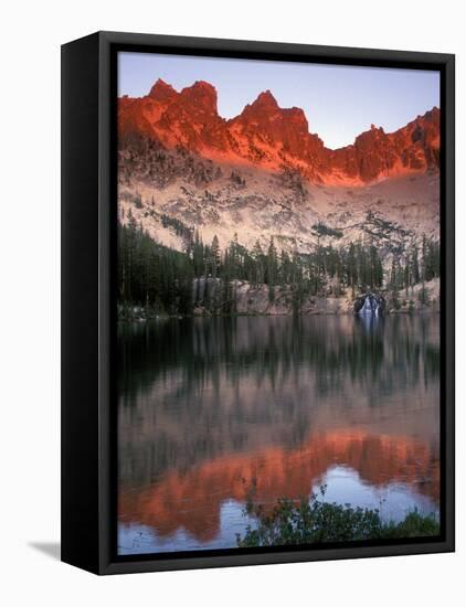 Late Afternoon Light on Sawtooth Mountains, Sawtooth National Recreation Area, Idaho, USA-Janis Miglavs-Framed Premier Image Canvas