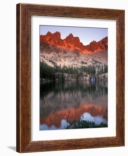 Late Afternoon Light on Sawtooth Mountains, Sawtooth National Recreation Area, Idaho, USA-Janis Miglavs-Framed Photographic Print